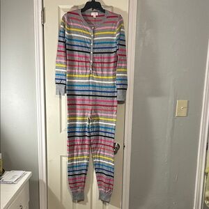Love by Gap crazy gray stripe onesie